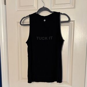 Black Sleeveless Barre Top